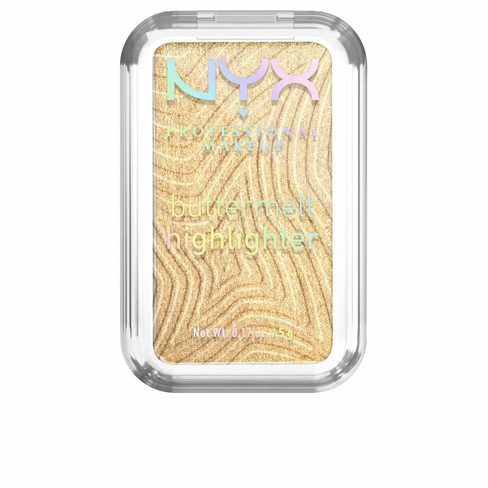 NYX Buttermelt Highlighter Iluminador En Polvo 25-Butta Than Gold, 5 g