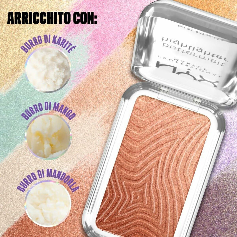 NYX Buttermelt Highlighter Iluminador En Polvo 35-Butta In Bronze, 5 g