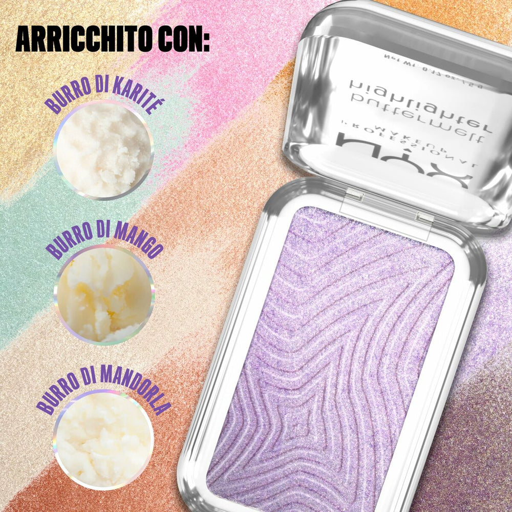 NYX Buttermelt Highlighter Iluminador En Polvo 40-No 1 Butta, 5 g