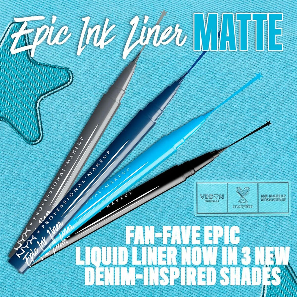 NYX Epic Ink Liner Eyeliner Waterproof 8-Vintage Baby Unisex, 1 ml