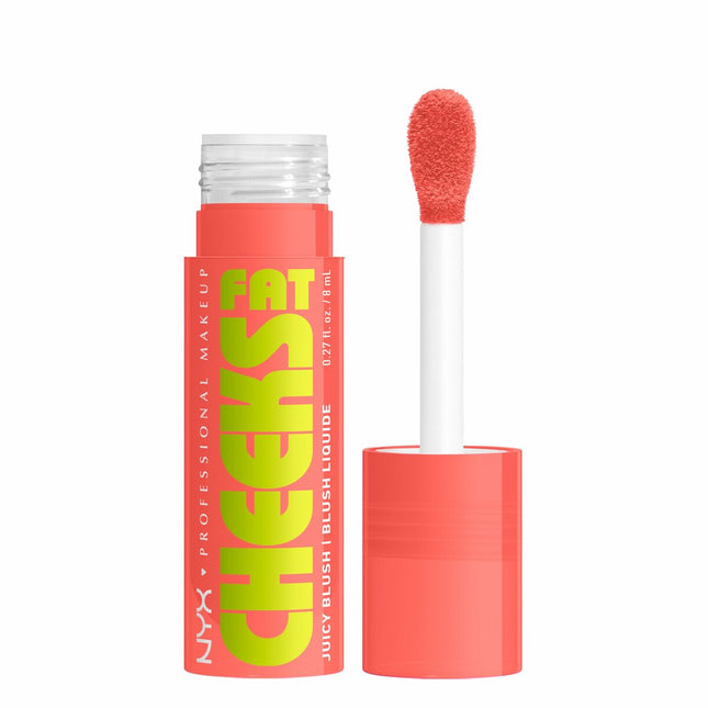 NYX Fat Cheeks Colorete Líquido Hidratante 01-Papaya Plump, 8 ml