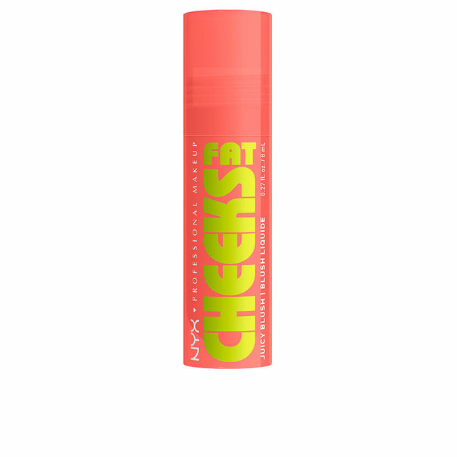 NYX Fat Cheeks Colorete Líquido Hidratante 01-Papaya Plump, 8 ml