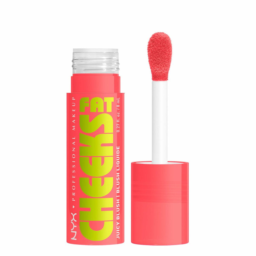 NYX Fat Cheeks Colorete Líquido Hidratante 05-Peach Plunge, 8 ml
