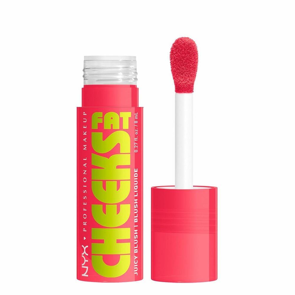 NYX Fat Cheeks Colorete Líquido Hidratante 06-Bouncin' Berry, 8 ml