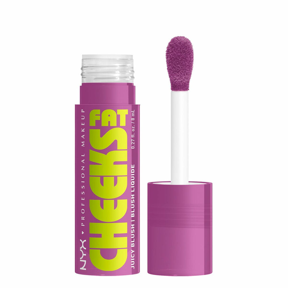 NYX Fat Cheeks Colorete Líquido Hidratante 08-Blueberry Burst, 8 ml