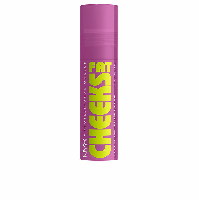 NYX Fat Cheeks Colorete Líquido Hidratante 08-Blueberry Burst, 8 ml