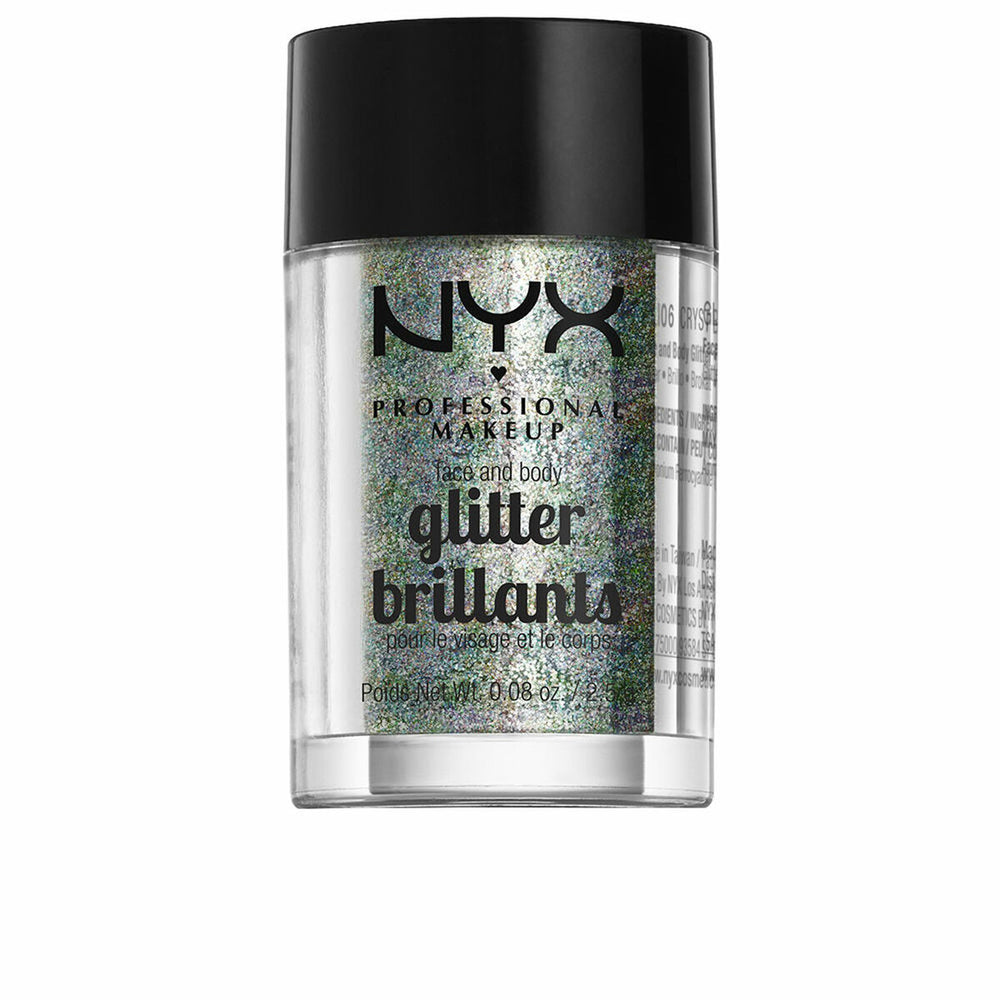 NYX Glitter Brillants Face and Body Crystal Unisex, 2,5 g