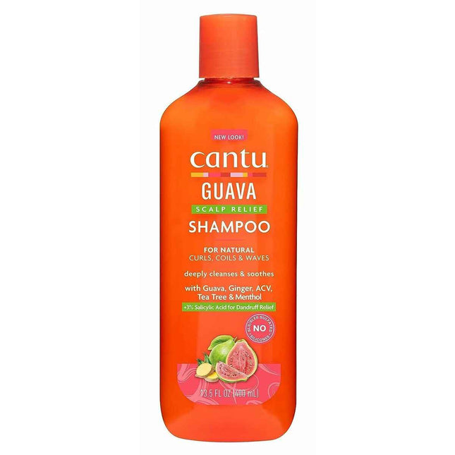 Cantu Guava y Ginger Scalp Relief – Shampoo Unisex, 400 ml