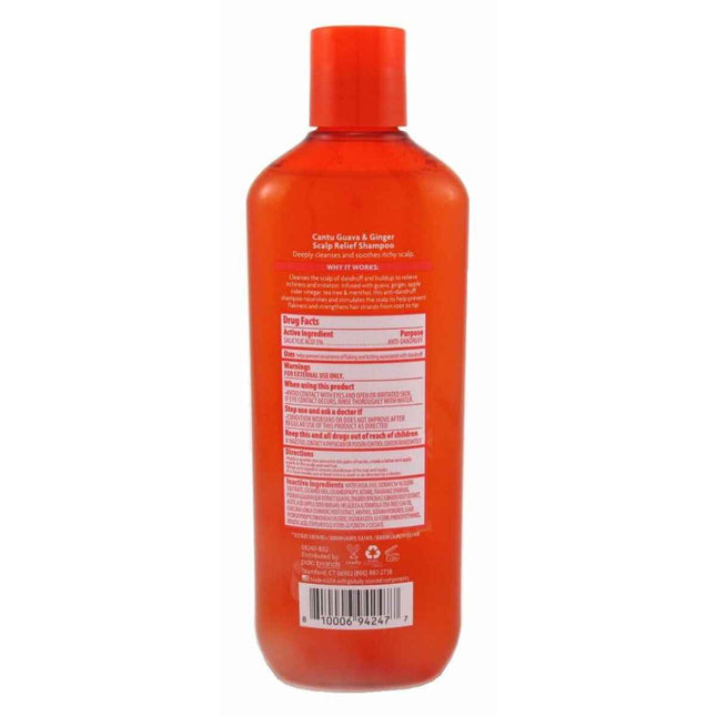 Cantu Guava y Ginger Scalp Relief – Shampoo Unisex, 400 ml