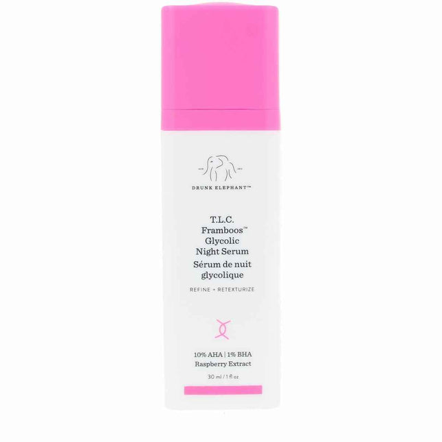 Drunk Elephant T L C Framboos Glycolic Night – Serum 11 Aha - 1 Bha Blend Unisex, 30 ml