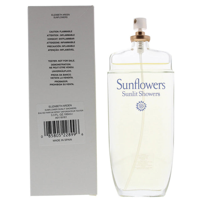 Elizabeth Arden Sunflowers Sunlit Showers – Eau de Toilette for Women, 100 ml Tester