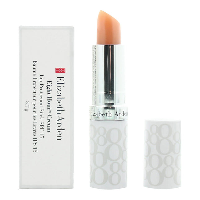 Elizabeth Arden Eight Hour Cream – Lip Balm for Women, Transparent, SPF 15, 3.7 g