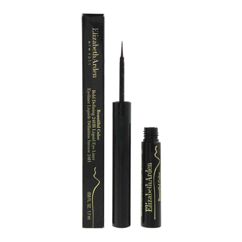Elizabeth Arden Beautiful Color Felt-Tip – Liquid Eyeliner for Women, 02, Gilded Brown, 1.7 ml