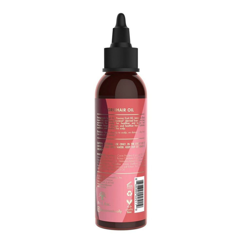AS I AM Long and Luxe Pomegranate y Passion Fruit Grohair Oil Unisex, 120 ml