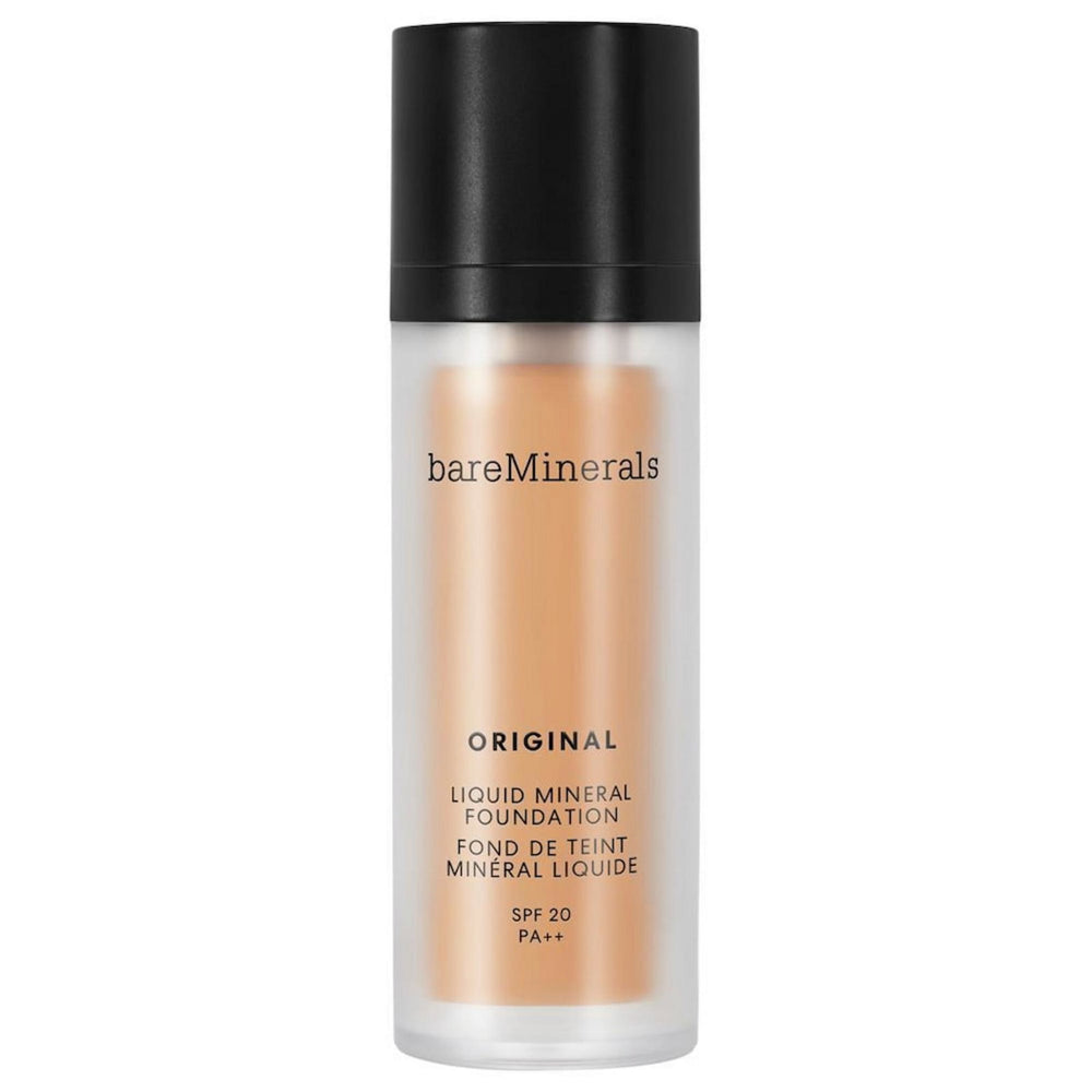 BareMinerals Original Liquid Mineral Luminous – Liquid Foundation for Women, 16, Golden Nude, SPF 20, 30 ml