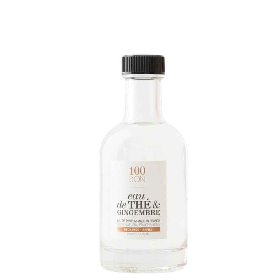 100 Bon Eau de The & Gingembre – Eau de Parfum Unisex, Refill, 200 ml