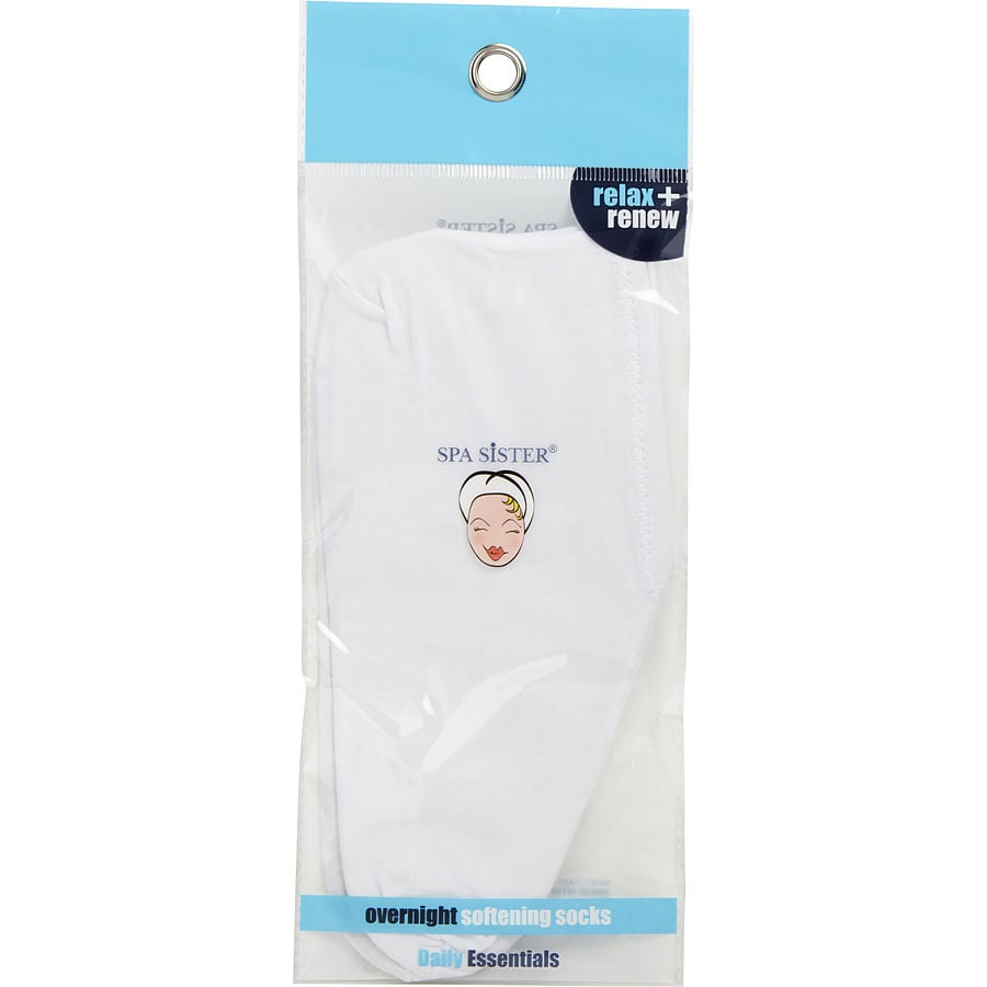 Spa Accessories Spa Sister Overnight Softening Socks - White