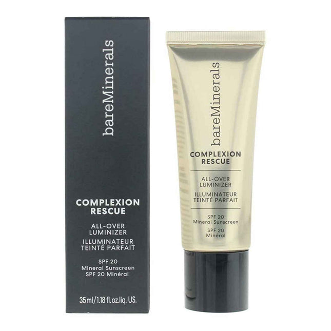 BareMinerals Complexion Rescue Illuminating – Liquid Highlighter for Women, Golden Peach, SPF 20, For Face, 35 ml