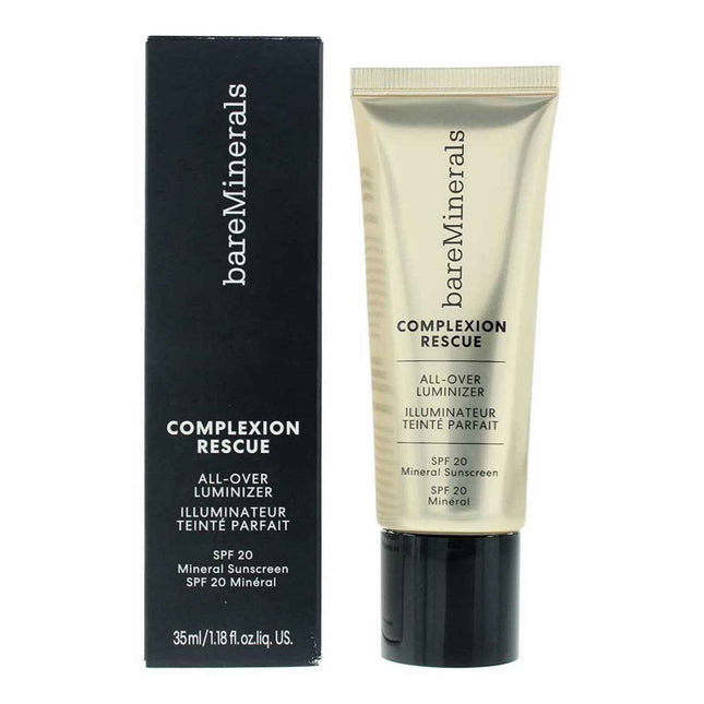 BareMinerals Complexion Rescue Illuminating – Liquid Highlighter for Women, Copper Rose, SPF 20, Face, 35 ml