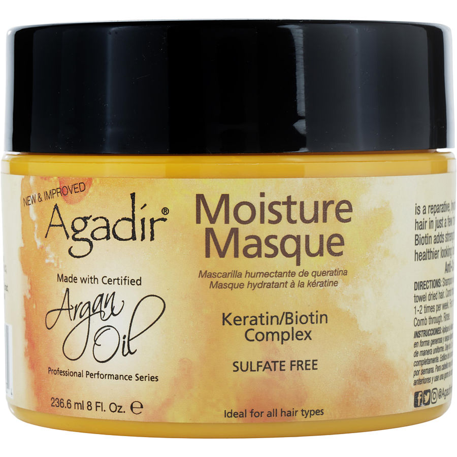 Agadir Argan Oil Keratin Protein Moisture Masque- Sulfate Free 8 oz