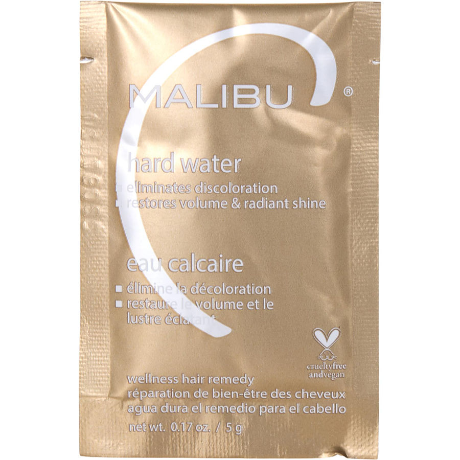 Malibu Hair Care Hard Water Natural Wellness Treatment Box Of 12 ( Packets) 0.16 oz