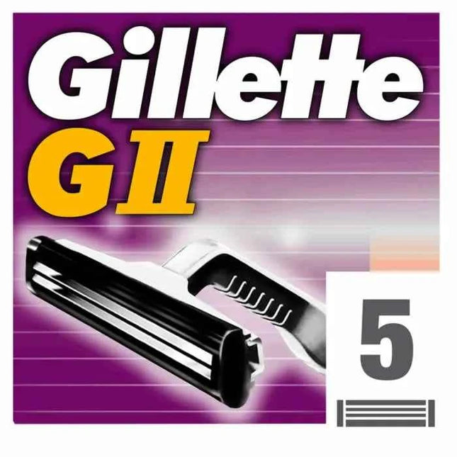 Gillette GII Refill Unisex, 5 Units