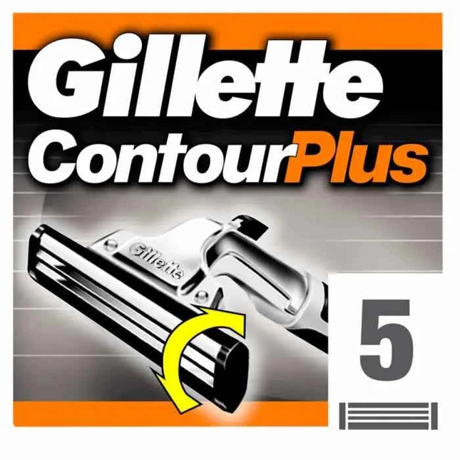 Gillette Contour Plus Refill Unisex, 5 Units