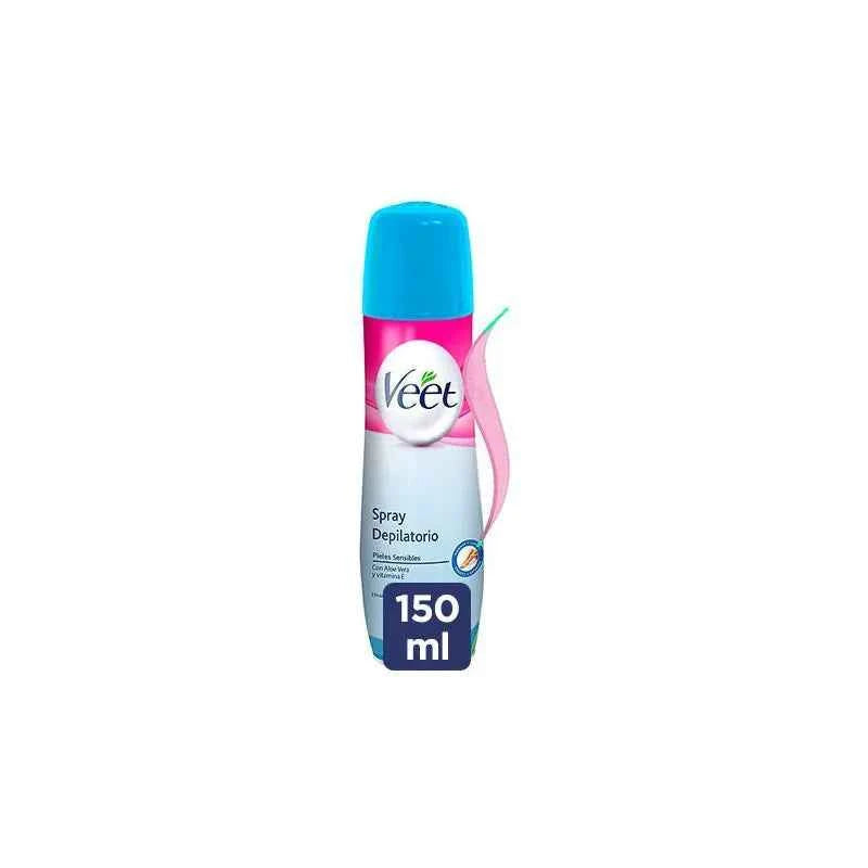 VEET Spray Depilatorio Piel Sensible Unisex, 150 ml