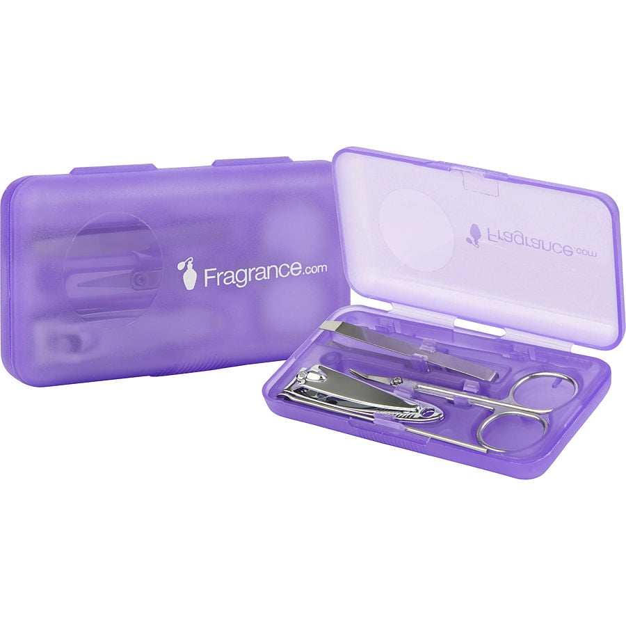 Fragrancenet Beauty Accessories 4 Piece Set With Nail Clipper & Tweezers & Cuticle Scissors & Cuticle Pusher In A Compact Case