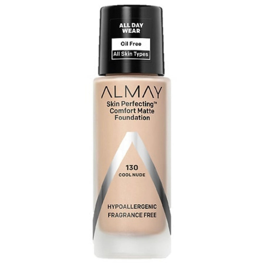 Almay Skin Perfecting Comfort – Liquid Foundation for Women, 130, Cool Nude, 30 ml