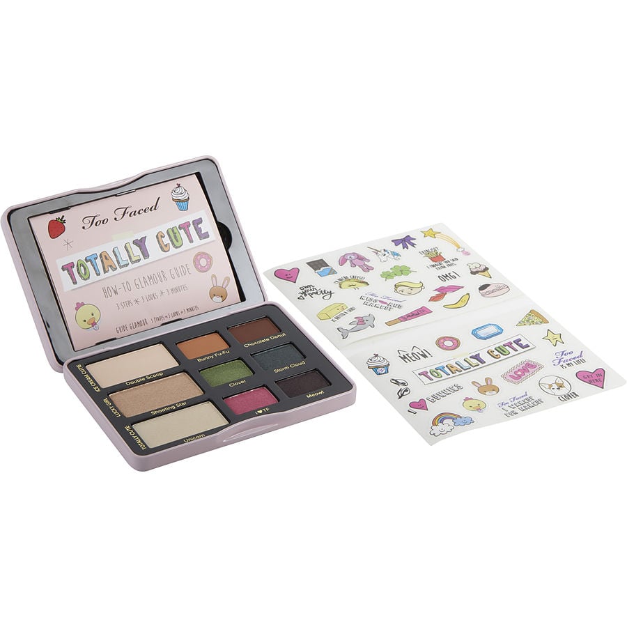Too Faced Totally Cute Eye Shadow Palette (9x Eye Shadows) & 2 Sticker Sheets