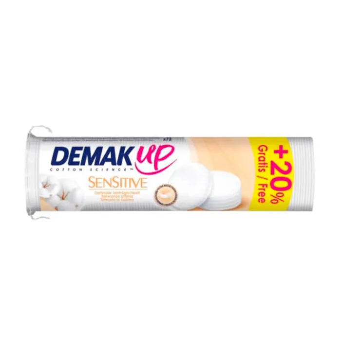 Demak UP Sensitive Make-up Remover Discs Unisex, 72 Units