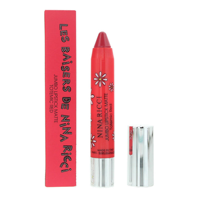 Nina Ricci Jumbo Lipstick Matte Matte – Cream Lipstick for Women, Totemic Red, 2.5 g