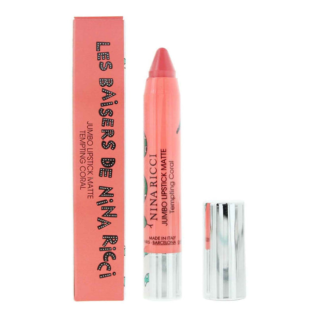 Nina Ricci Jumbo Lipstick Matte Matte – Cream Lipstick for Women, Tempting Coral, 2.5 g