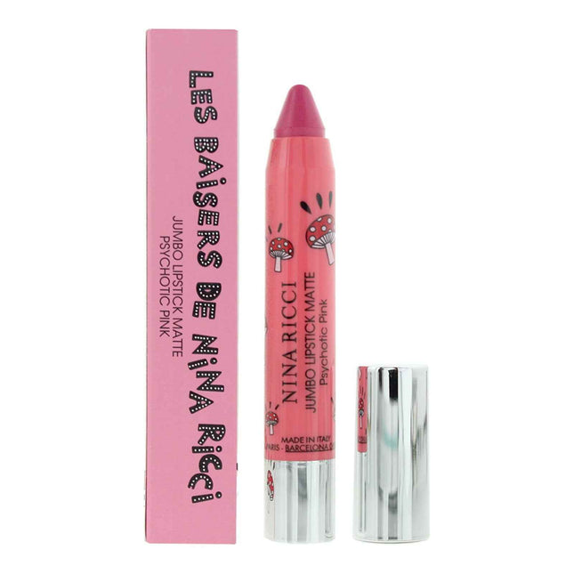 Nina Ricci Jumbo Lipstick Matte Matte – Cream Lipstick for Women, Psychotic Pink, 2.5 g