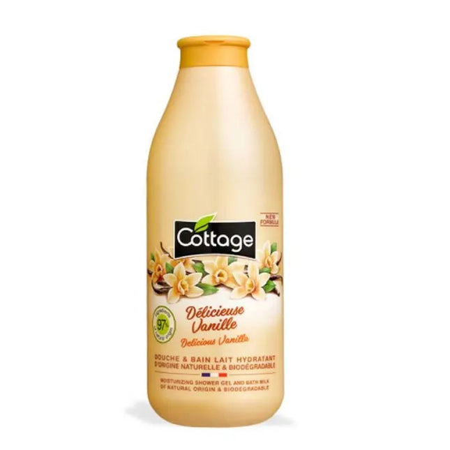 Cottage Delicious Vanilla Milk Shower – Gel Unisex, 750 ml