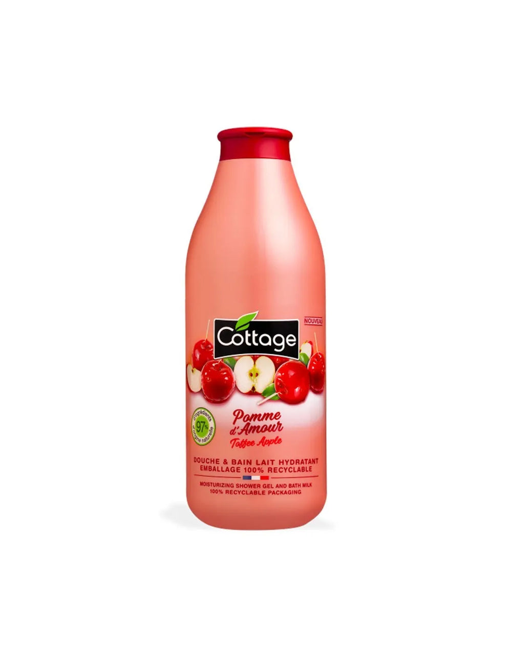 Cottage Hidratante – Gel De Ducha Cremoso Manzana Caramelizada Unisex, 750 ml