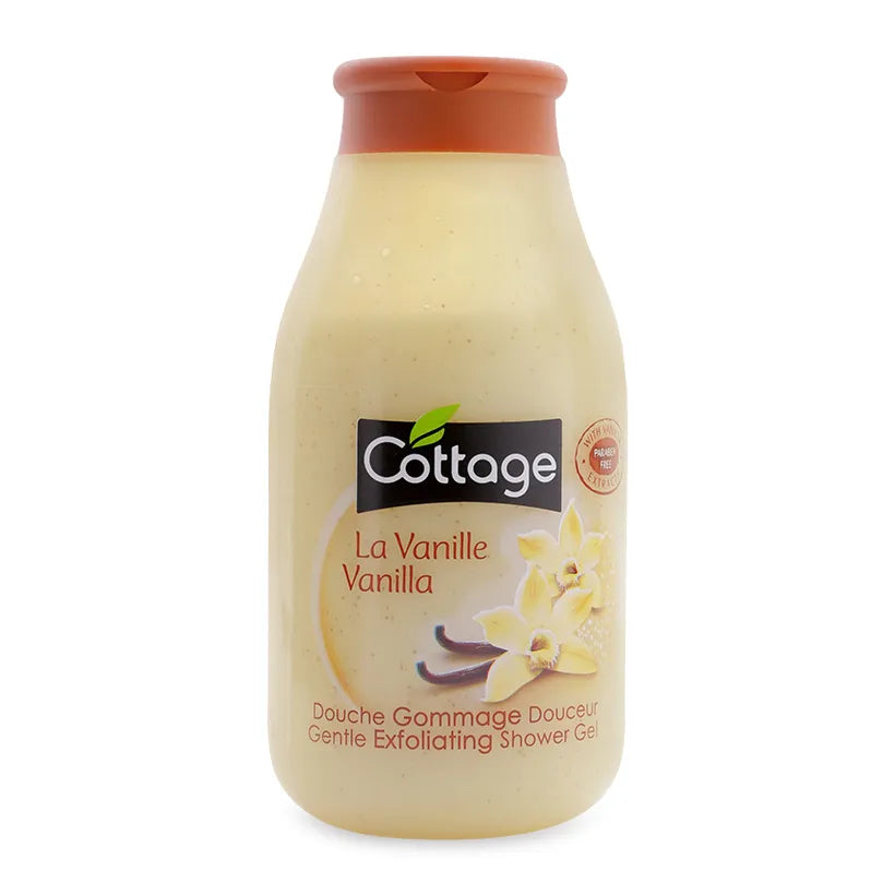 Cottage Gentle Exfolianting Shower – Gel Vainilla Unisex, 250 ml