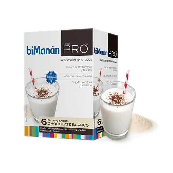 Bimanán Pro 6 White Chocolate-Flavoured Milkshakes, 150 g