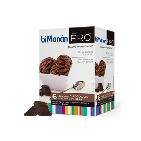 Bimanán Pro Chocolate Ice – Cream with Chips Unisex, 240 g