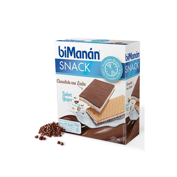 Bimanán Sustitutive Milk Chocolate and Yoghurt Snack, 120 g
