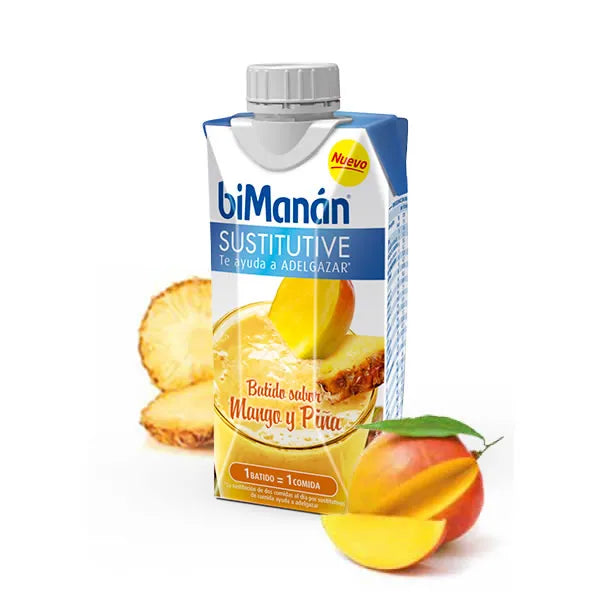 Bimanán Sustitutive Mango and Pineapple-Flavoured Milkshake, 330 ml