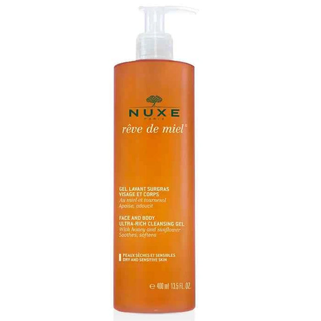 NUXE Rêve De Miel Face And Body Cleansing – Gel Unisex, 400 ml
