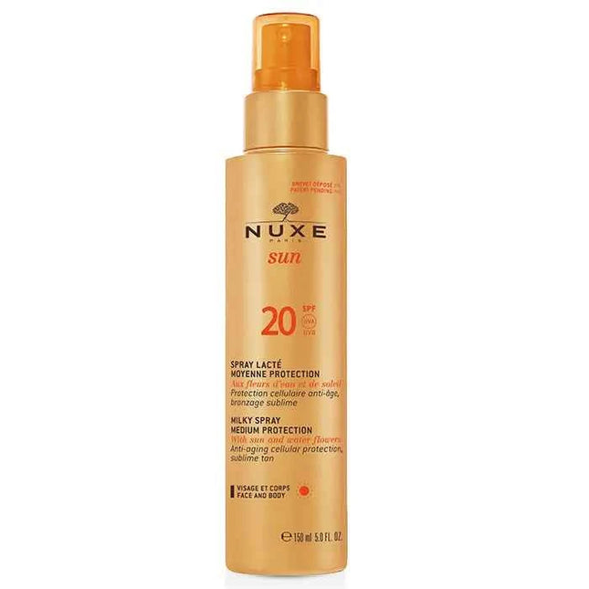 NUXE Sun Spf20 Milky – Spray For Face and Body Unisex, 150 ml