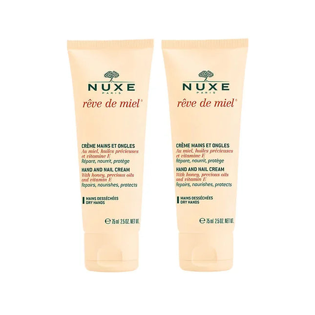 NUXE Rêve De Miel Hand And Nail – Cream Unisex, 2x50 ml