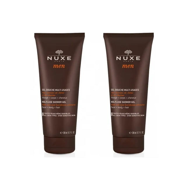NUXE Men Multi Use Shower – Gel, 2x200 ml