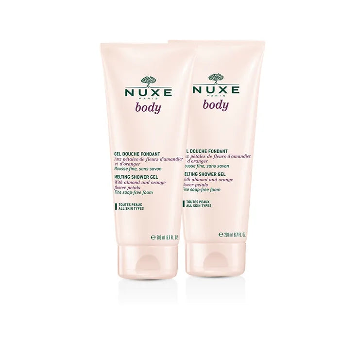 NUXE Body Fondant Shower – Gel Unisex, 2x200 ml