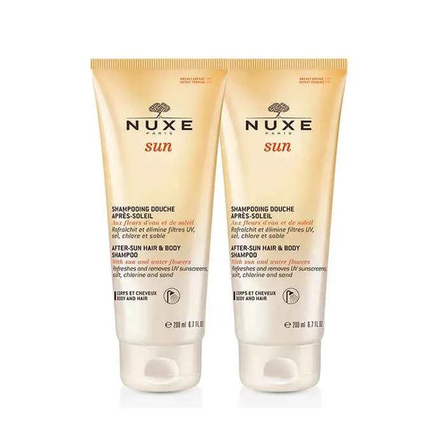 NUXE Sun After Sun – Shampoo Hair And Body Unisex, 2x200 ml
