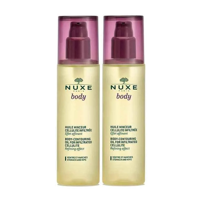NUXE Body Contouring Oil For Infiltrated Cellulite Unisex, 2x100 ml