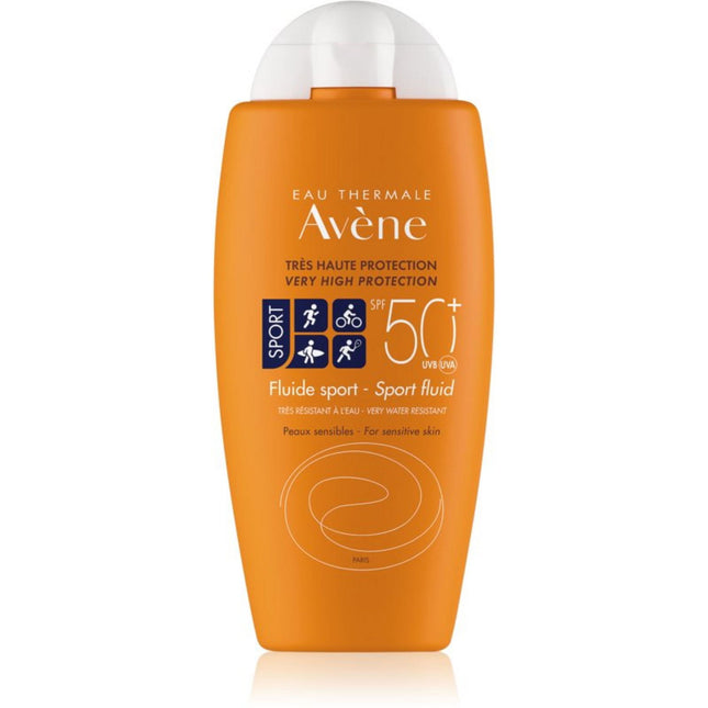 Avene Sport Fluid Photo-Protecteur – Sunscreen Fluid for Women, For Face & Body, SPF50+, 100 ml